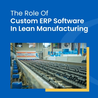 The Role Of Custom ERP Software In Adopting Lean Manufacturing The Role Of Custom ERP Software In Adopting Lean Manufacturing