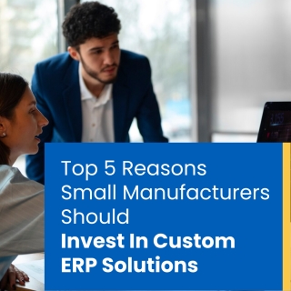 Top 5 Reasons Small Manufacturers Should Invest In Custom ERP Solutions Top 5 Reasons Small Manufacturers Should Invest In Custom ERP Solutions