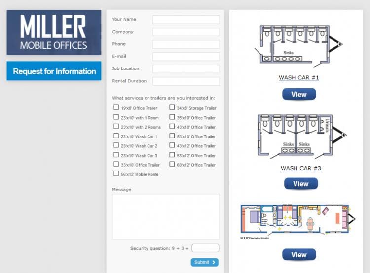 Miller Office Trailers