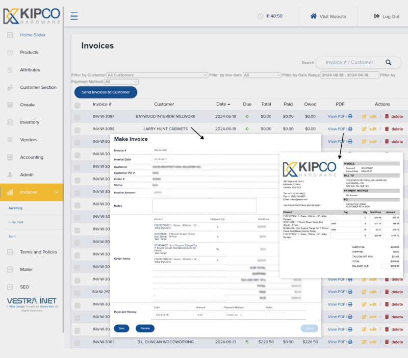 inventory management system for Hardware Suppliers