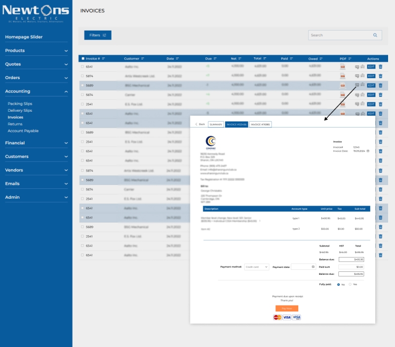 Financial & Reporting Module