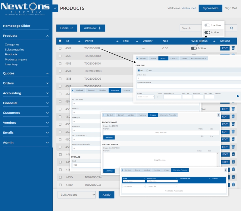 Shipping, Receiving & Work Orders